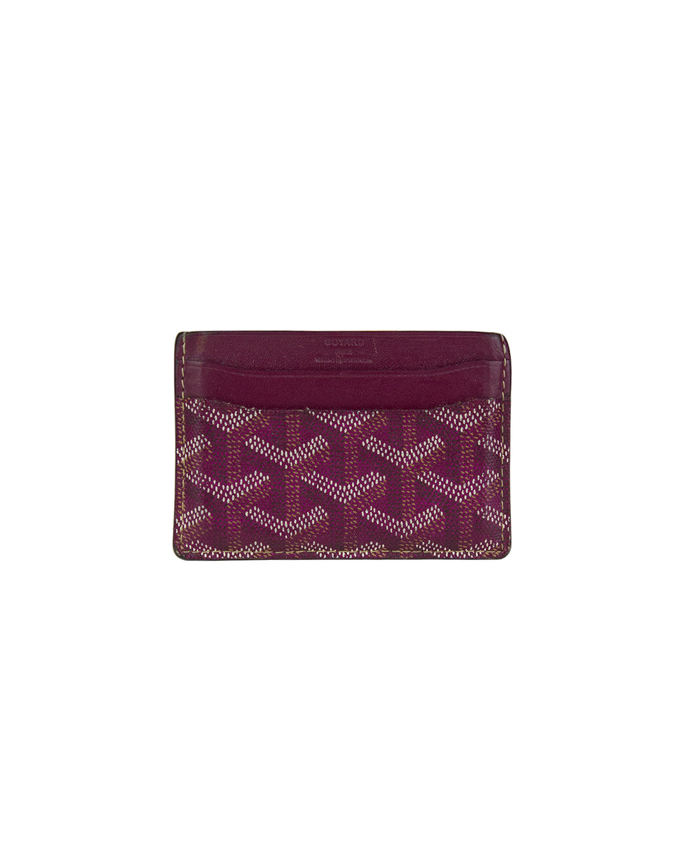 Goyard Saint Sulpice Burgundy Card Holder – eightonethree.