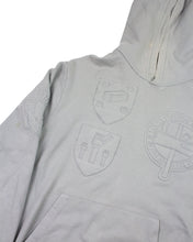 Load image into Gallery viewer, Louis Vuitton 3D embroidered hoodie virgil abloh grey detail