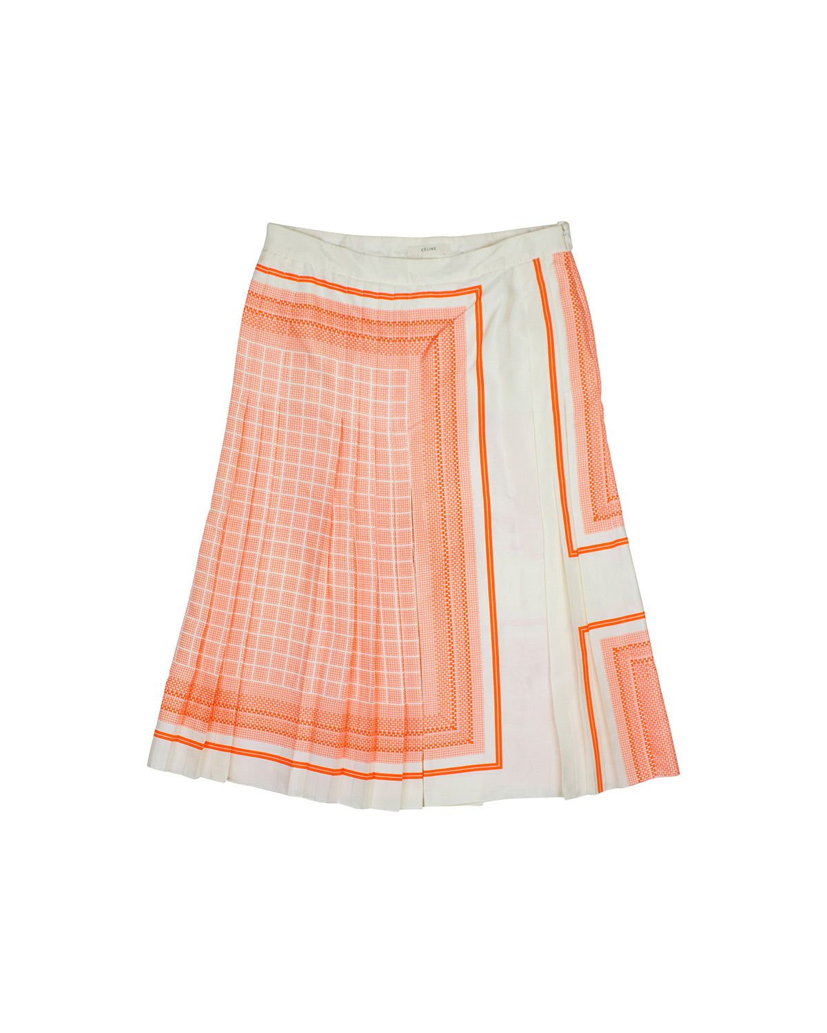 Celine Silk Aztec Long Skirt | Sz 38 – eightonethree.