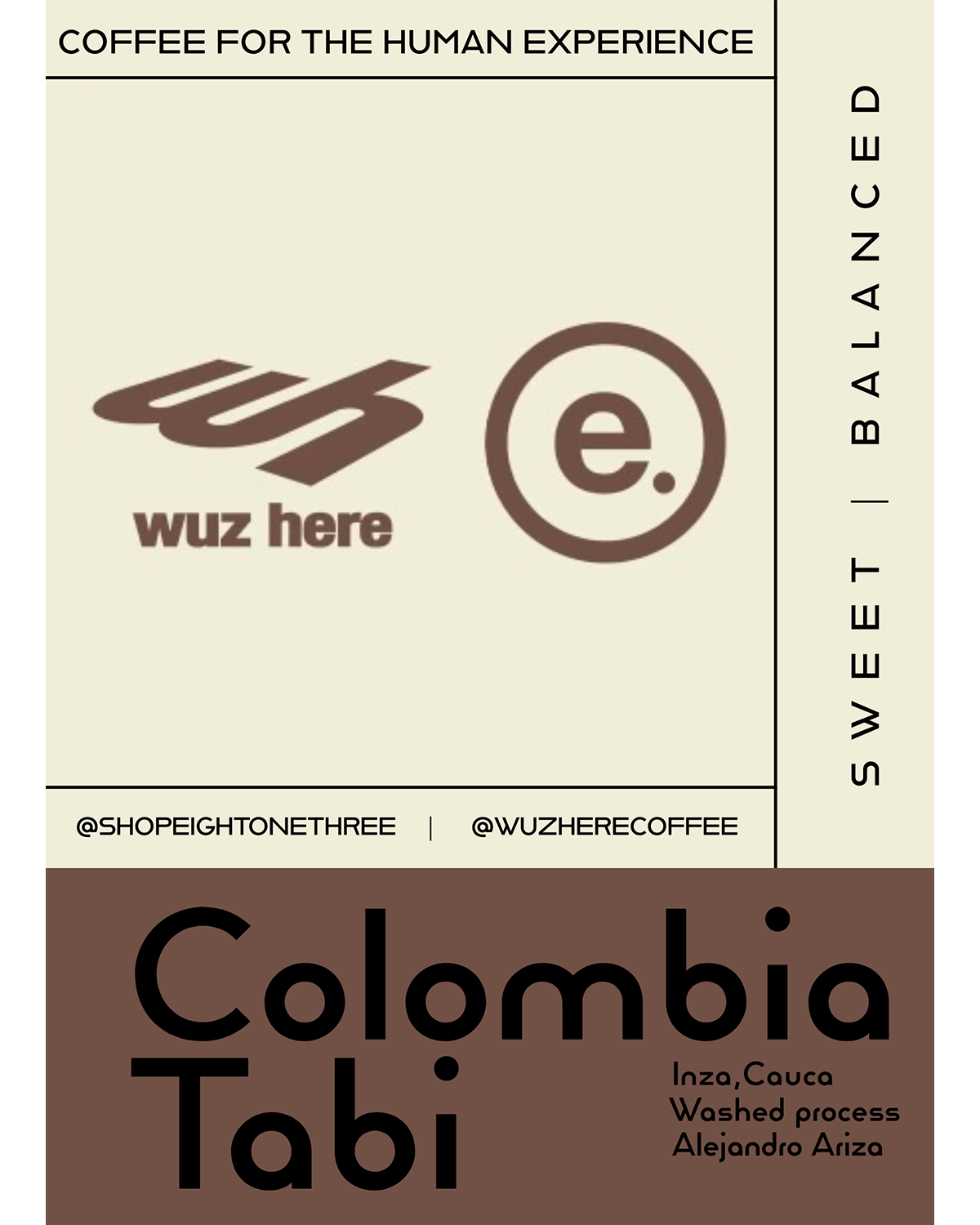 eightonethree x wuzhere coffee