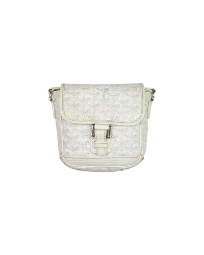 Goyard Grand Bleu PM Paris White Crossbody