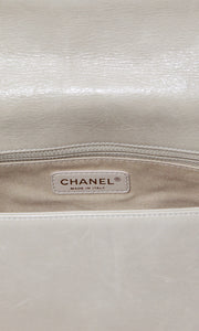 Chanel Large Boy Bag Beige Chanel Stamp 