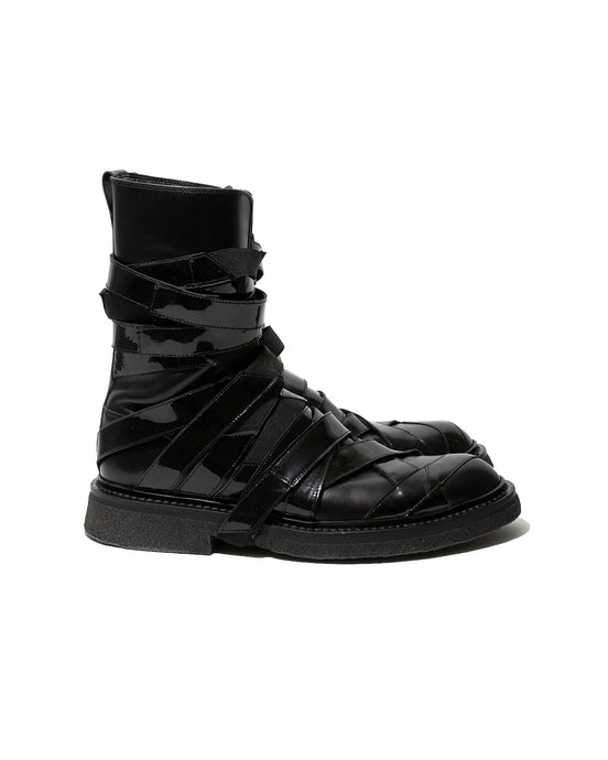 Dior Lumiere Du Nord Black Patent Leather Boots
