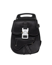 Load image into Gallery viewer, Dior Black Saddle Backpack by Kim Jones