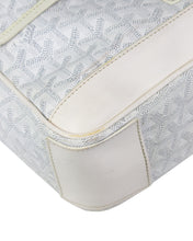 Load image into Gallery viewer, Goyard Grand Bleu MM White Messenger Bag Front Right Corner 