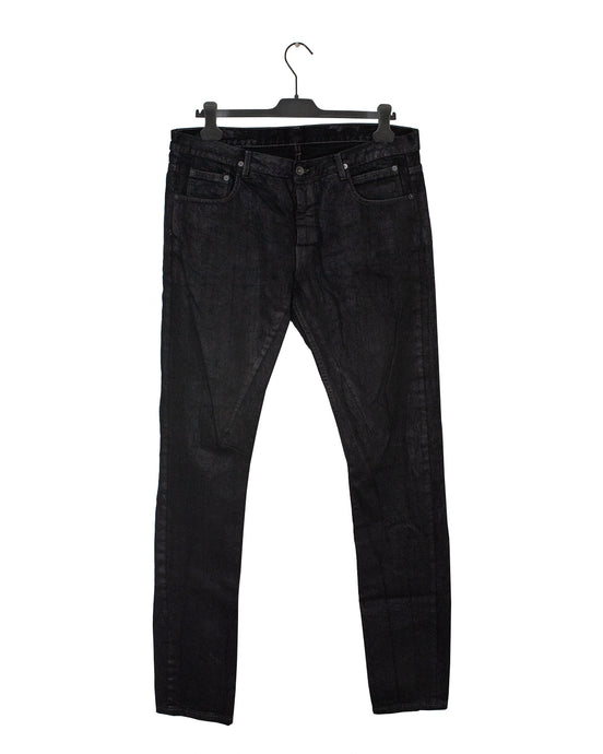 Rick Owens Black Denim Detroit Cut  