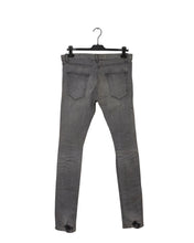 Load image into Gallery viewer, Saint Laurent Grey Knee Blow Out Denim Back