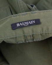 Load image into Gallery viewer, Balmain Olive Cargo Pants Balmain Paris Tag