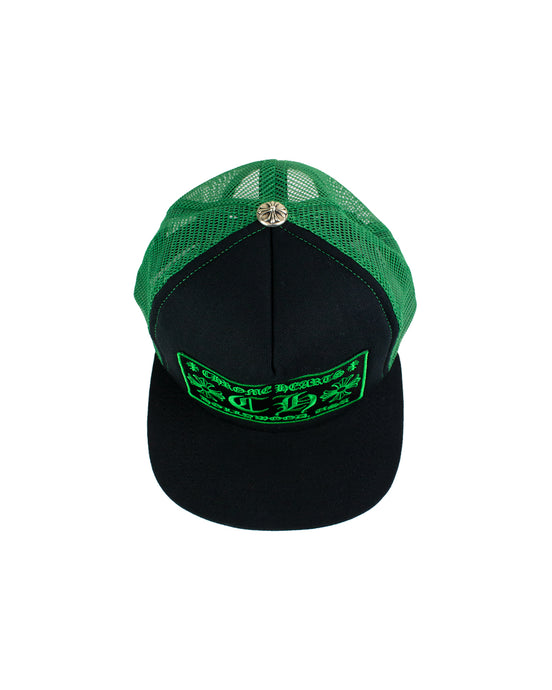 Chrome Hearts Trucker Hat Black and Green 