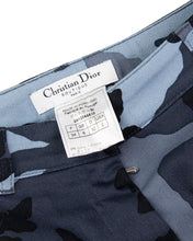 Load image into Gallery viewer, Vintage Dior Blue Camouflage Pants Size Tag