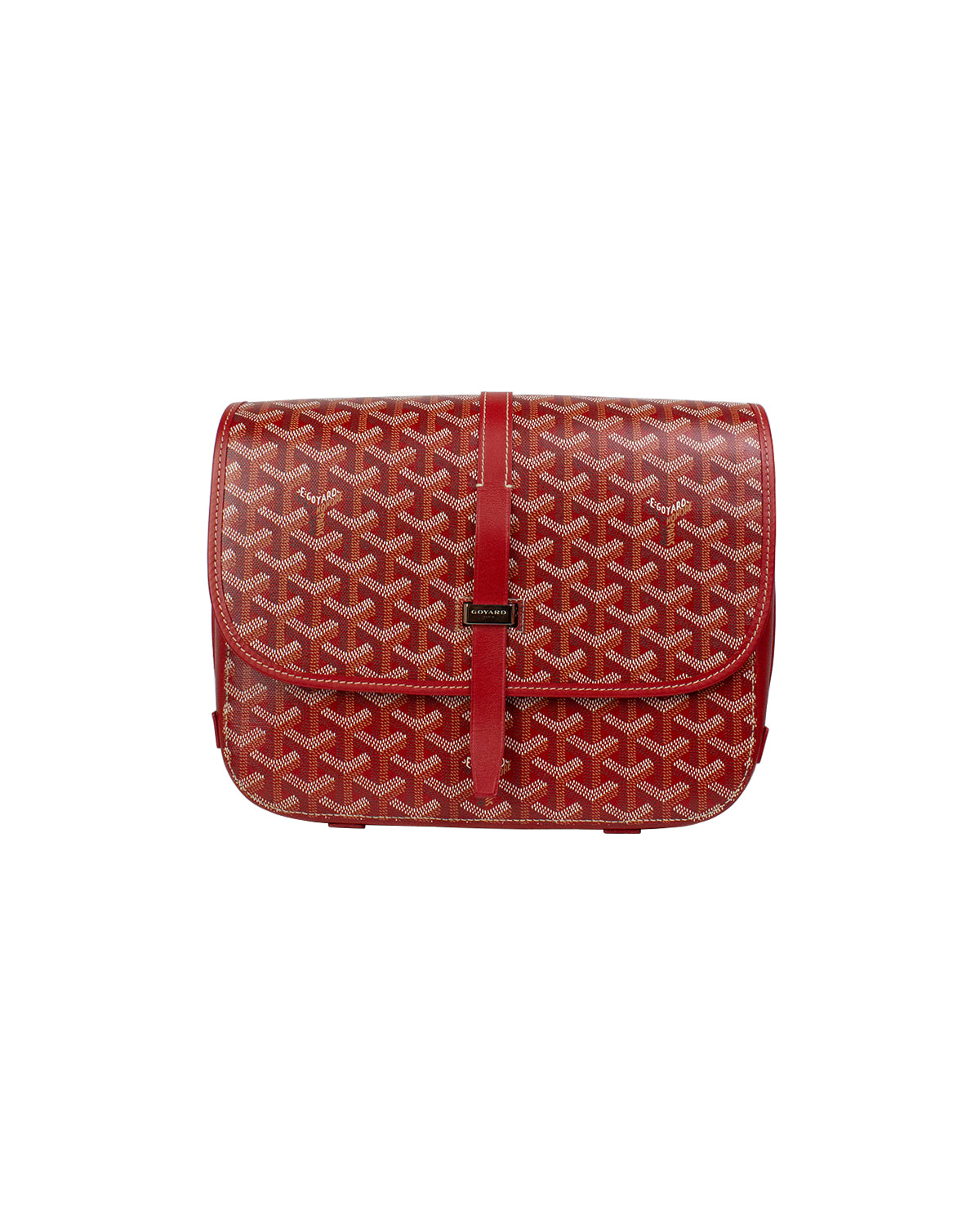 Goyard Red 'Belvedere MM' Messenger Bag