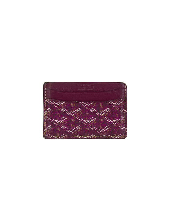 Goyard Saint Sulpice Card Holder Burgundy