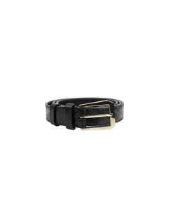 Louis Vuitton - Authenticated Belt - Leather Black Plain for Men, Very Good Condition