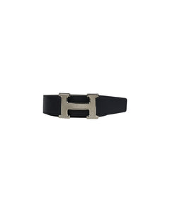 Hermes Belt Black and Grey Reversible 