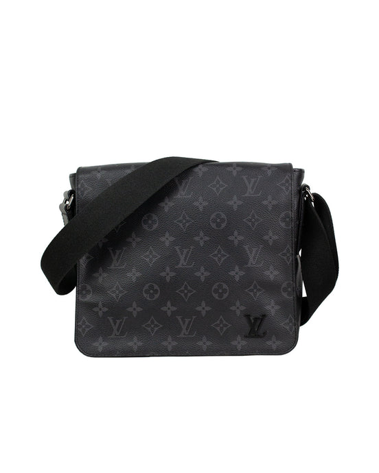 Louis Vuitton District Messenger Black Side Bag