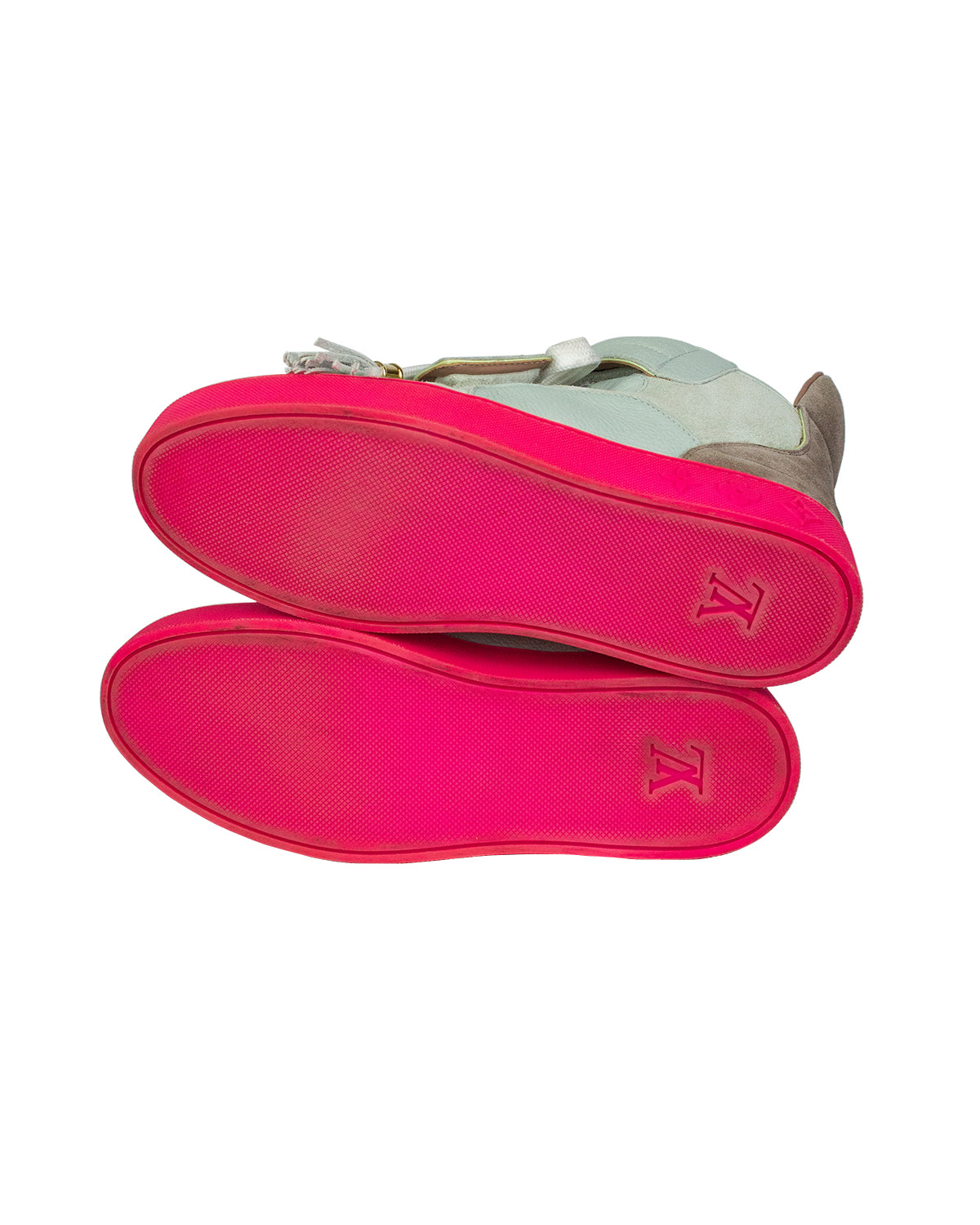 KANYE WEST X Louis Vuitton Jasper Patchwork Sneakers Sz LV 6.5