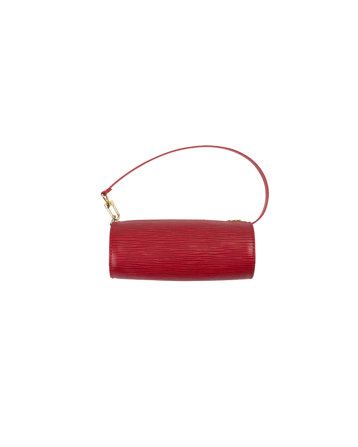 Authentic Louis Vuitton Epi Leather Soufflot Barrel Bag w Mini Bag Red
