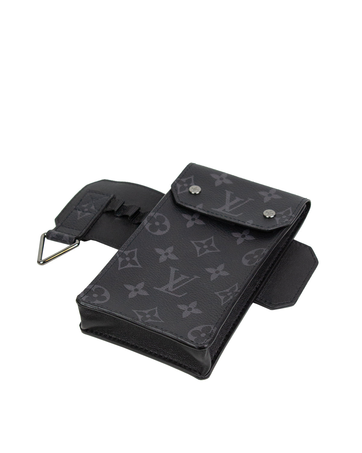 Louis Vuitton Black Leather Tilt Monogram Belt 44/90