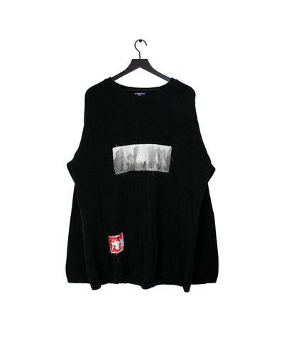 Raf Simons Redux Kollaps Sweater Black Peter De Potter 