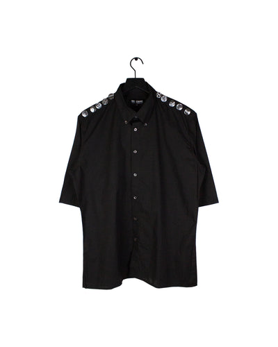 Raf Simons Shoulder Pin Shirt Black 2002 Archive 