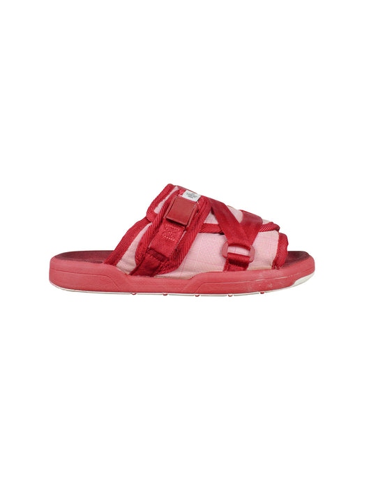 Visvim Christo Red Glen Check Stripe Sandals 